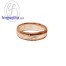 แหวนทองสีชมพู พิ้งค์โกลด์ แหวนเพชร แหวนคู่ แหวนแต่งงาน แหวนหมั้น -R3013DPG-18K
